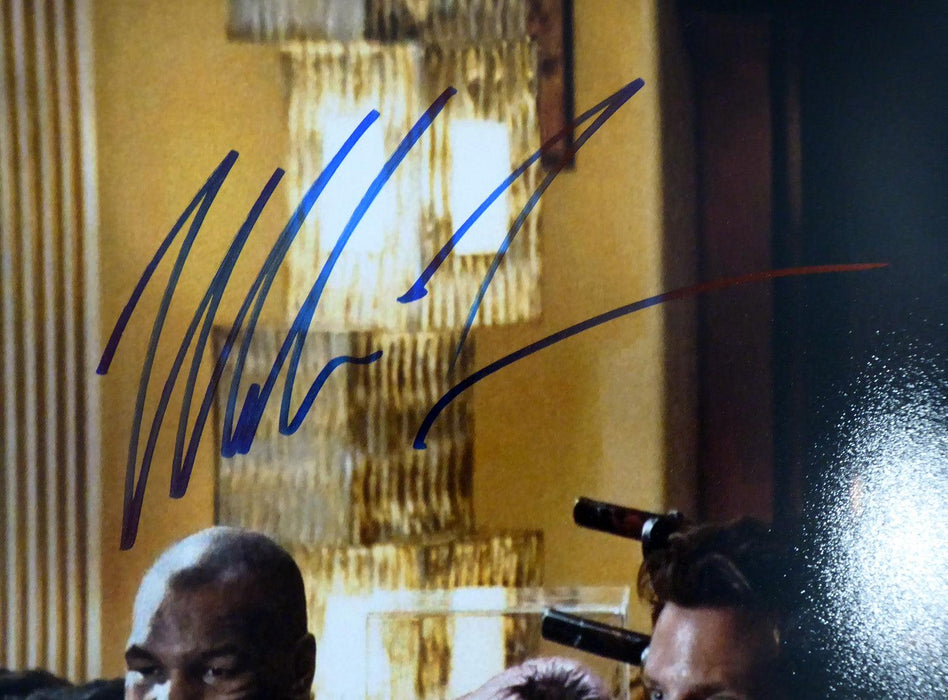 Mike Tyson Autographed 16x20 Photo The Hangover In Blue JSA Stock #179417 - RSA