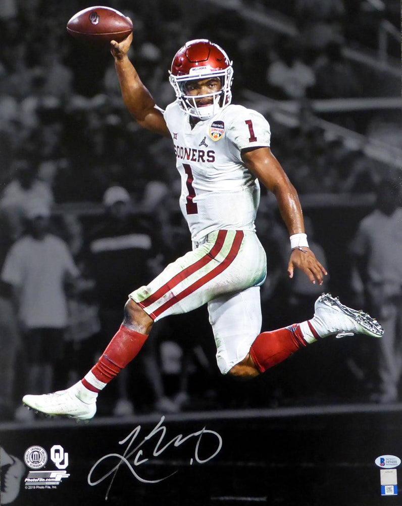 Kyler Murray Autographed 16x20 Photo Oklahoma Sooners Beckett BAS Stock #145897 - RSA