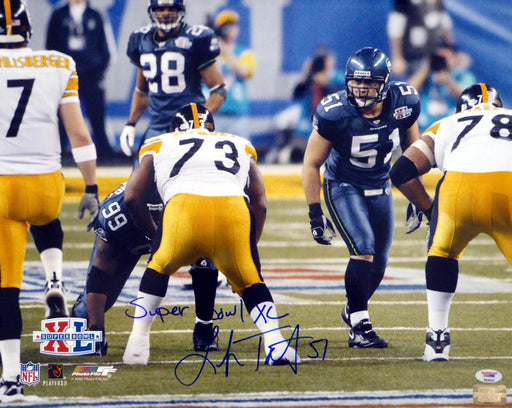 Lofa Tatupu Autographed 16x20 Photo Seattle Seahawks "Super Bowl XL" PSA/DNA Stock #877 - RSA
