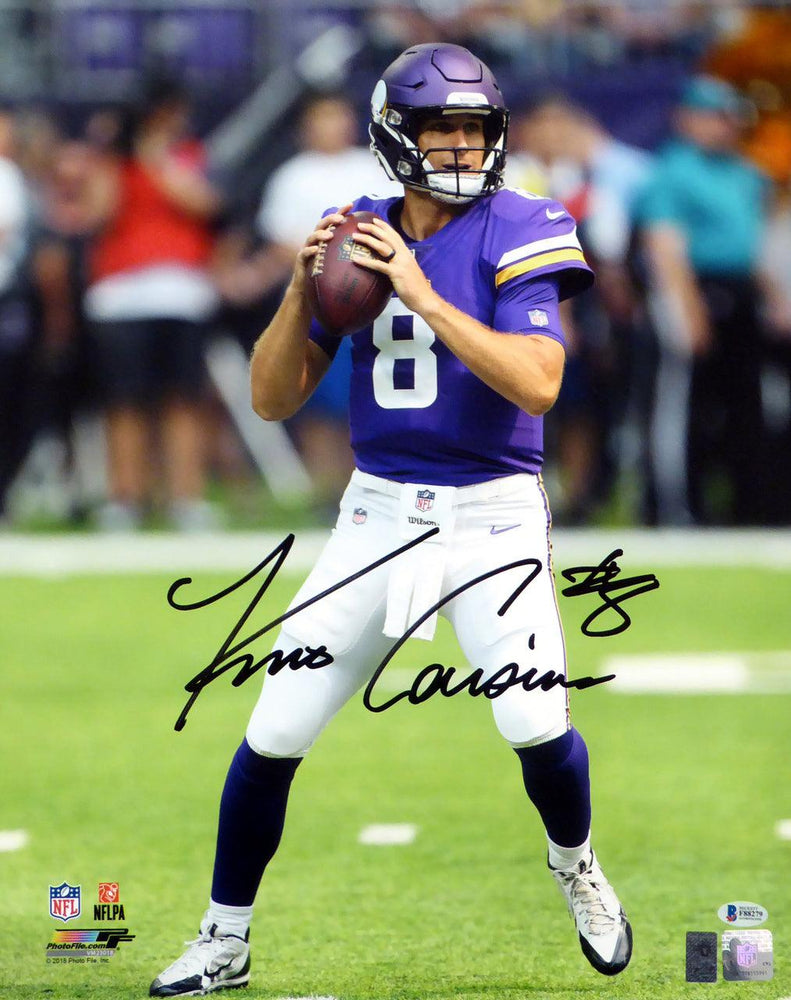 Kirk Cousins Autographed 16x20 Photo Minnesota Vikings Beckett BAS Stock #147617 - RSA