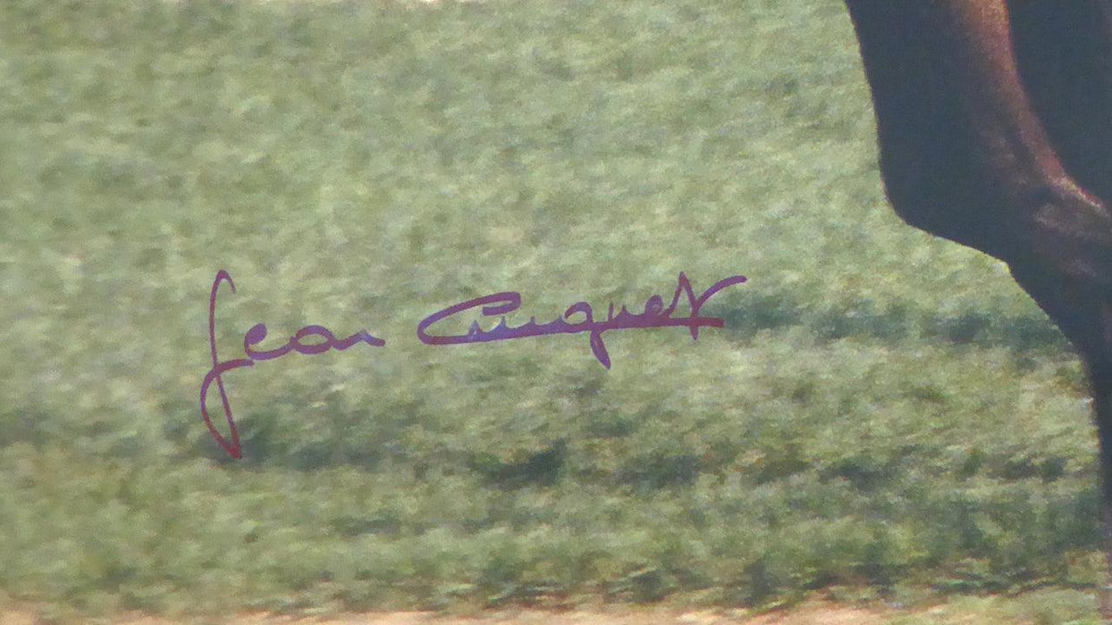 Jean Cruguet Autographed 16x20 Photo Seattle Slew PSA/DNA Stock #18015 - RSA