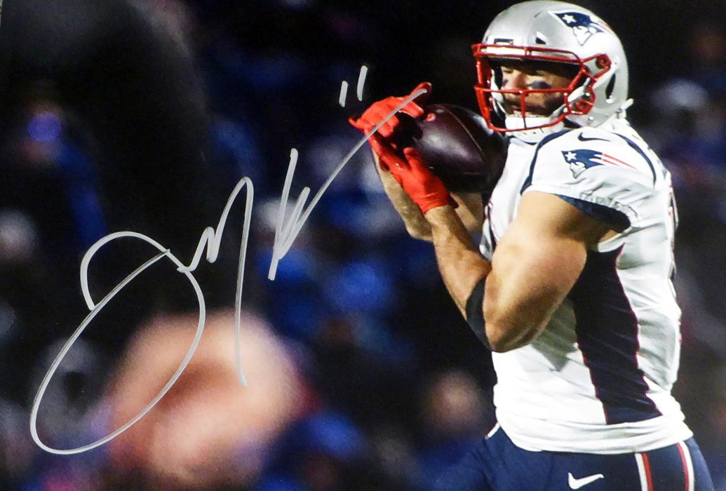 Julian Edelman Autographed 16x20 Photo New England Patriots Beckett BAS Stock #147919 - RSA