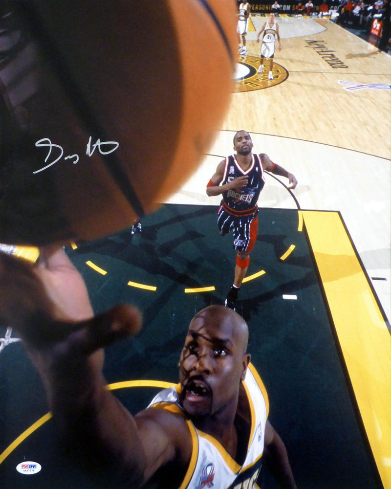 Gary Payton Autographed 16x20 Photo Seattle Sonics PSA/DNA Stock #22615 - RSA