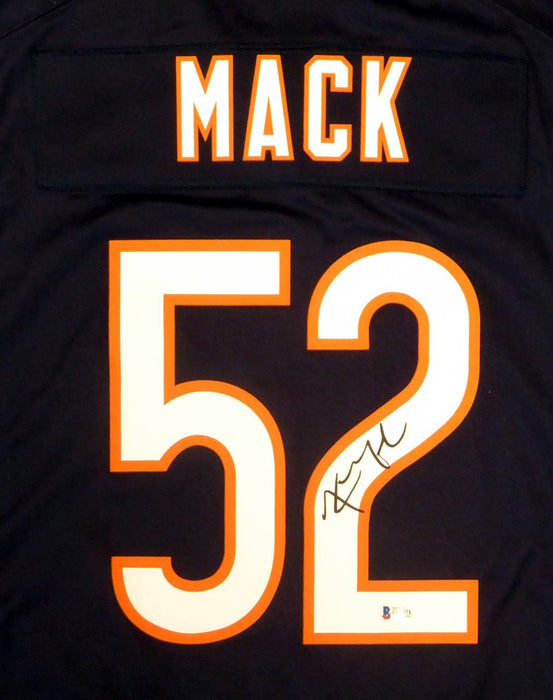 Chicago Bears Khalil Mack Autographed Blue Nike Jersey Size L Beckett BAS Stock #148304 - RSA