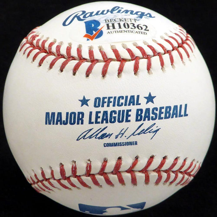 Alexi Ogando Autographed Official MLB Baseball Boston Red Sox, Texas Rangers Beckett BAS #H10362 - RSA