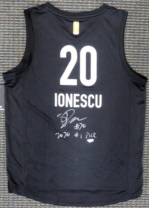 New York Liberty Sabrina Ionescu Autographed Black Fanatics Fast Break Jersey Size M "2020 #1 Pick" Fanatics Holo Stock #184722 - RSA