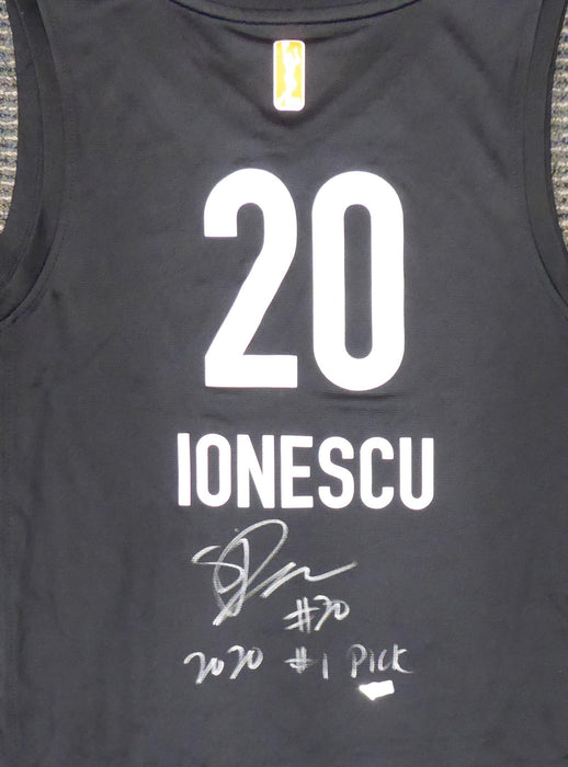 New York Liberty Sabrina Ionescu Autographed Black Fanatics Fast Break Jersey Size M "2020 #1 Pick" Fanatics Holo Stock #184722 - RSA