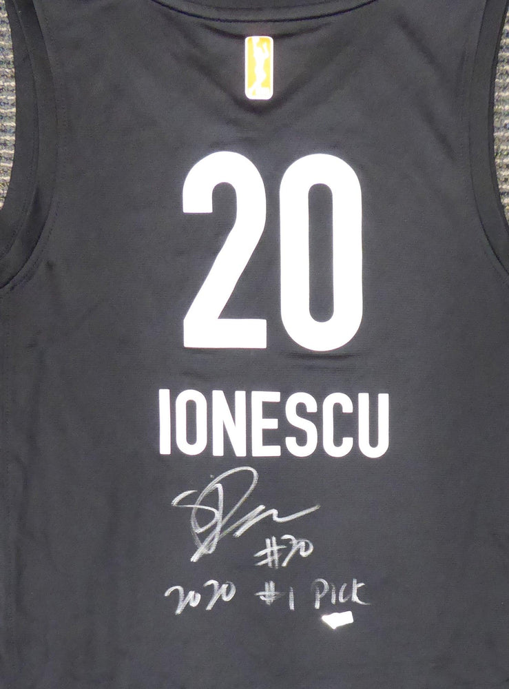 New York Liberty Sabrina Ionescu Autographed Black Fanatics Fast Break Jersey Size M "2020 #1 Pick" Fanatics Holo Stock #184722 - RSA