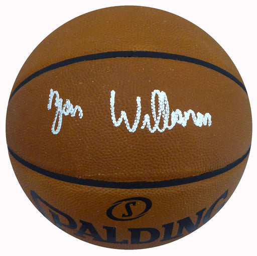 Zion Williamson Autographed Official Leather NBA Basketball New Orleans Pelicans Fanatics Holo Stock #185090 - RSA