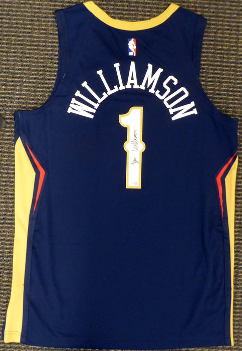 Zion Williamson White New Orleans Pelicans Autographed Nike