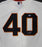 San Francisco Giants Madison Bumgarner Autographed Cream Majestic Cool Base Jersey Size L PSA/DNA Stock #185698 - RSA
