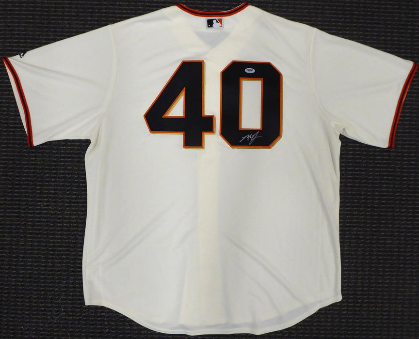 San Francisco Giants Madison Bumgarner Autographed Cream Majestic Cool Base Jersey Size XL PSA/DNA Stock #185699 - RSA