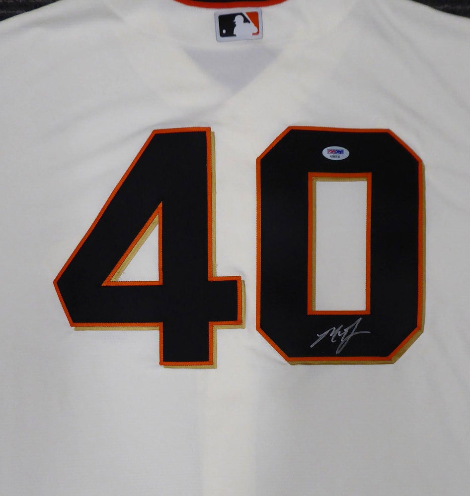 San Francisco Giants Madison Bumgarner Autographed Cream Majestic Cool Base Jersey Size XL PSA/DNA Stock #185699 - RSA