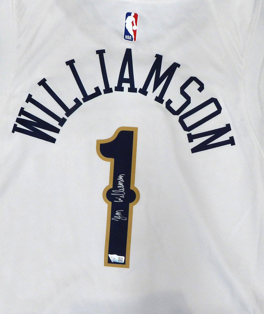 New Orleans Pelicans Zion Williamson Autographed Authentic White Nike Jersey Size 56 Fanatics Holo #A853357 - RSA