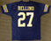 Navy Midshipmen Joe Bellino Autographed Blue Jersey "H-60" Beckett BAS Stock #187730 - RSA