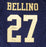 Navy Midshipmen Joe Bellino Autographed Blue Jersey "H-60" Beckett BAS Stock #187730 - RSA