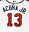 Atlanta Braves Ronald Acuna Jr. Autographed Majestic Cool Base White Jersey Size L "MLB Debut 4-25-18" Beckett BAS Stock #190025 - RSA