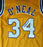 Los Angeles Lakers Shaquille O'Neal Autographed Yellow Jersey On 4 Beckett BAS Stock #191013 - RSA