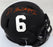 DeVonta Smith Autographed Alabama Crimson Tide Eclipse Black Speed Mini Helmet (Scratch) Beckett BAS #WG74402 - RSA
