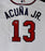 Atlanta Braves Ronald Acuna Jr. Autographed White Majestic Cool Base Jersey Size L (Mark) Beckett BAS #Y10984 - RSA