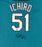 Seattle Mariners Ichiro Suzuki Autographed Teal Majestic Jersey Size XXL IS Holo SKU #193816 - RSA