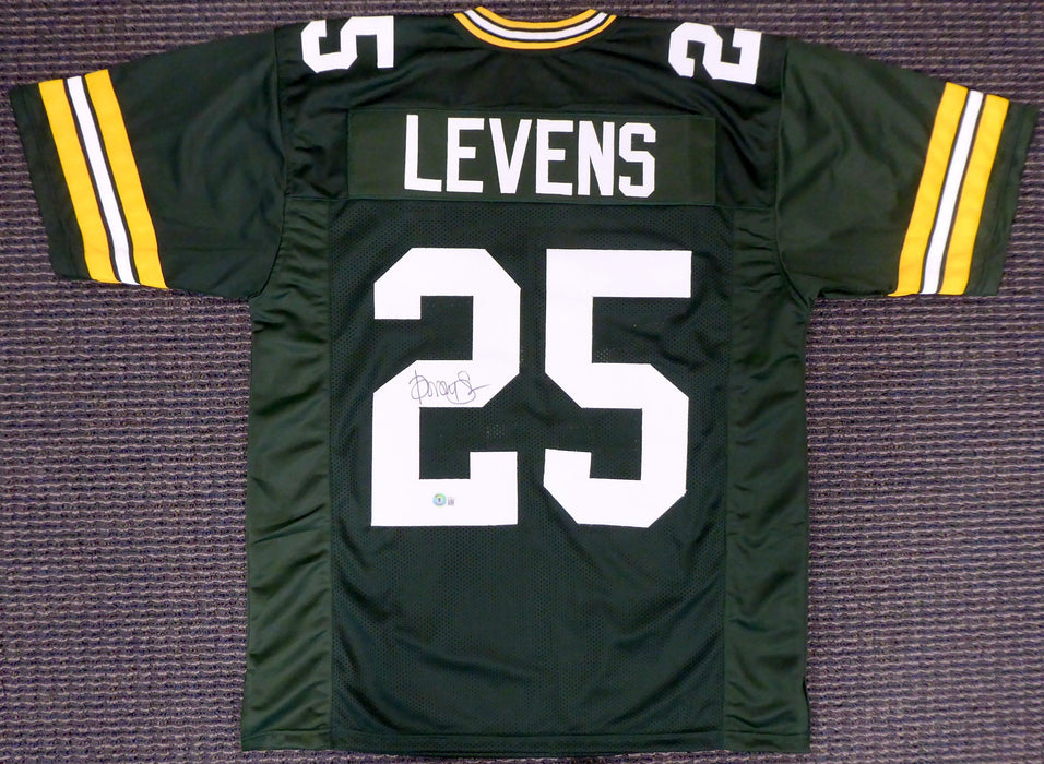 Green Bay Packers Dorsey Levens Autographed Green Jersey Beckett BAS QR Stock #193981 - RSA