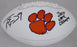 Travis Etienne Autographed Clemson Tigers White Logo Football "2018 Natl Champs!" Beckett BAS Stock #193986 - RSA