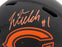 Justin Fields Autographed Chicago Bears Eclipse Black Full Size Authentic Speed Helmet Beckett BAS QR Stock #194775 - RSA