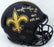 Alvin Kamara Autographed New Orleans Saints Eclipse Black Full Size Authentic Speed Helmet "2017 NFL ROY" (Light Auto) Beckett BAS QR #WJ58346 - RSA