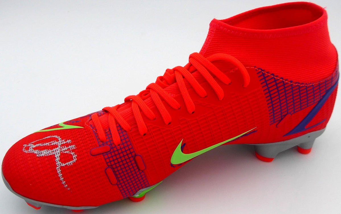 Mason Mount Autographed Orange Nike Mercurial Cleat Shoe Chelsea F.C. — RSA