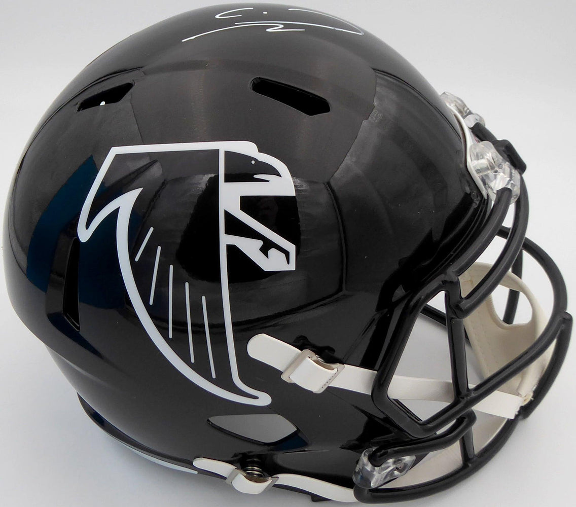 Calvin Ridley Autographed Atlanta Falcons Full Size Speed Replica Helmet (Smudge) Beckett BAS E46866 - RSA