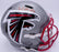 Kyle Pitts Autographed Atlanta Falcons Flash Silver Full Size Replica Speed Helmet Beckett BAS QR #WL43906 - RSA