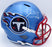 Ryan Tannehill Autographed Tennessee Titans Flash Blue Full Size Replica Speed Helmet (Smudge) Beckett BAS QR #WN46138 - RSA
