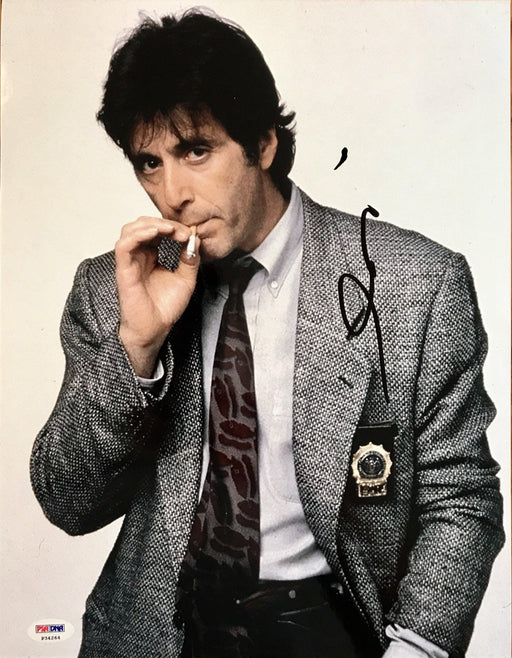 al pacino signed 11x14 as vincent hanna from heat psa p34264 certificate of authenticity