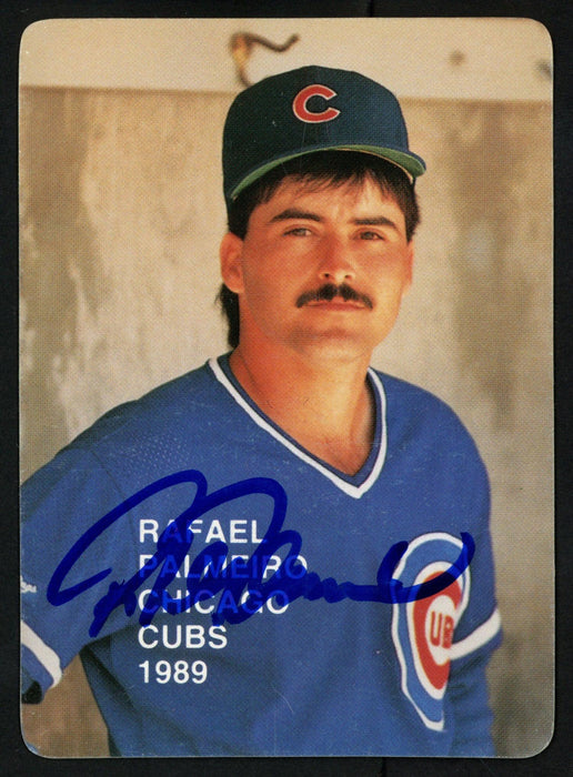 Rafael Palmeiro Autographed 1989 Action Superstars Card #10 Chicago Cubs SKU #151795 - RSA