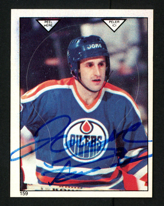 Jaroslav Pouzar Autographed 1983-84 O-Pee-Chee Sticker Card #159 Edmonton Oilers SKU #153609 - RSA