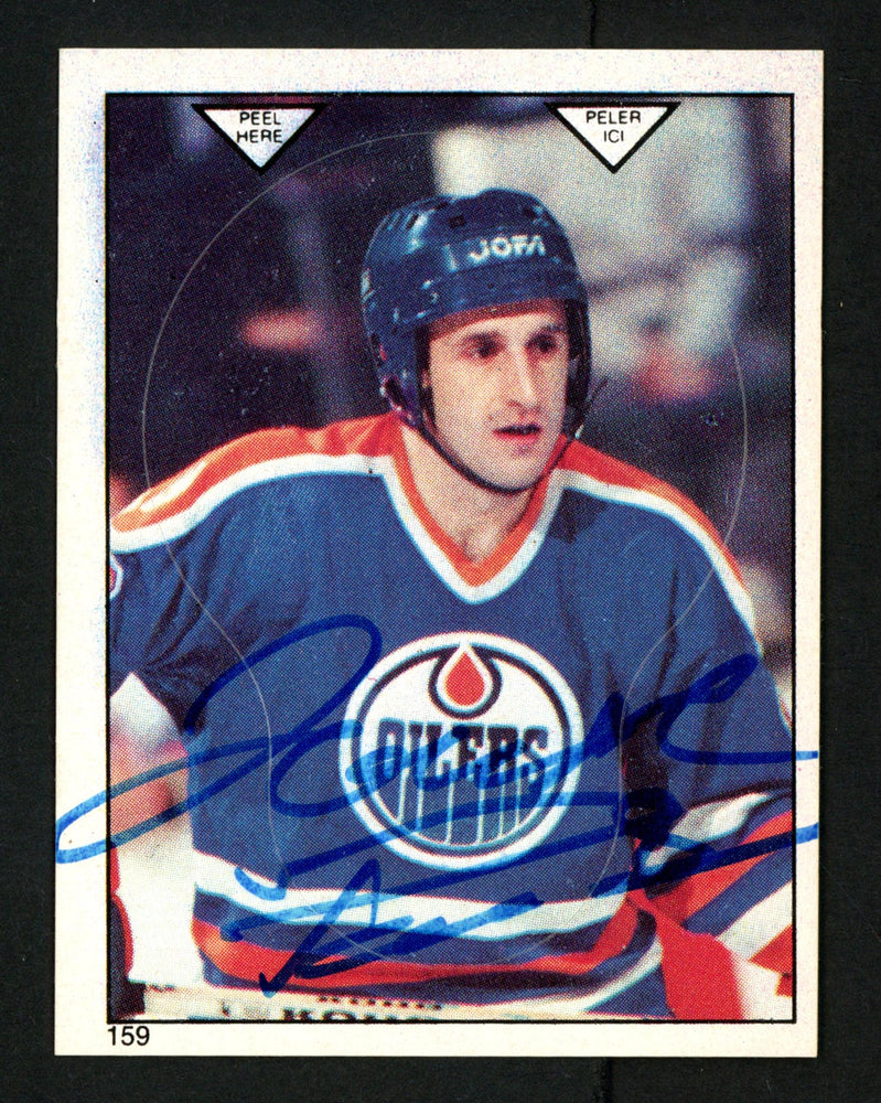 Jaroslav Pouzar Autographed 1983-84 O-Pee-Chee Sticker Card #159 Edmonton Oilers SKU #153609 - RSA