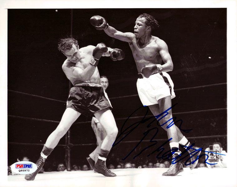 Johnny Bratton Autographed 7x9 Wire Photo PSA/DNA #Q95972 - RSA