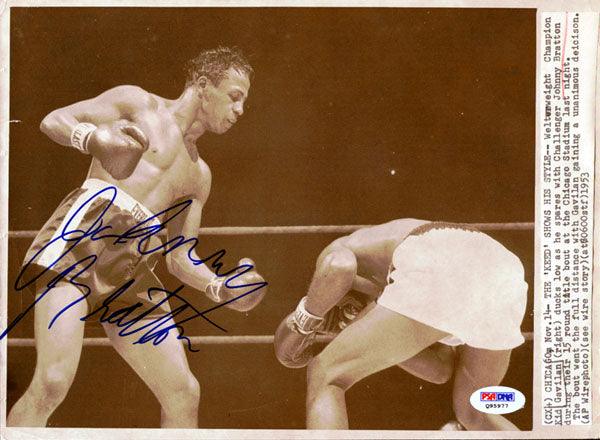Johnny Bratton Autographed 8x11 Wire Photo PSA/DNA #Q95977 - RSA