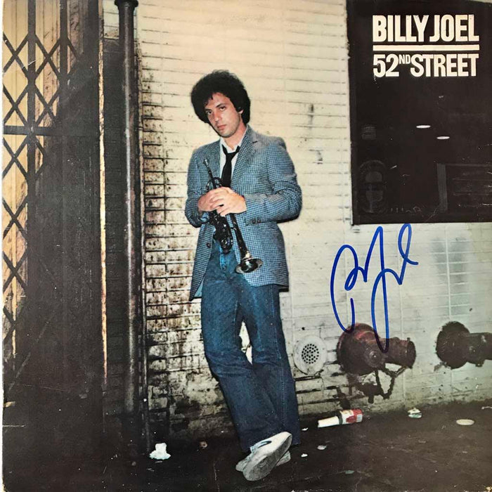 billy joel signed 52nd street album jsa r75593 certificate of authenticity