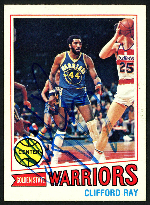 Clifford Ray Autographed 1977-78 Topps Card #64 Golden State Warriors SKU #149745 - RSA