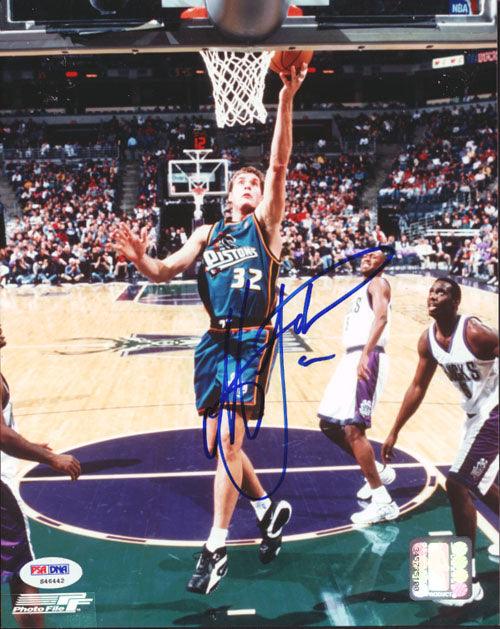 Christian Laettner Autographed 8x10 Photo Detroit Pistons PSA/DNA #S46442 - RSA