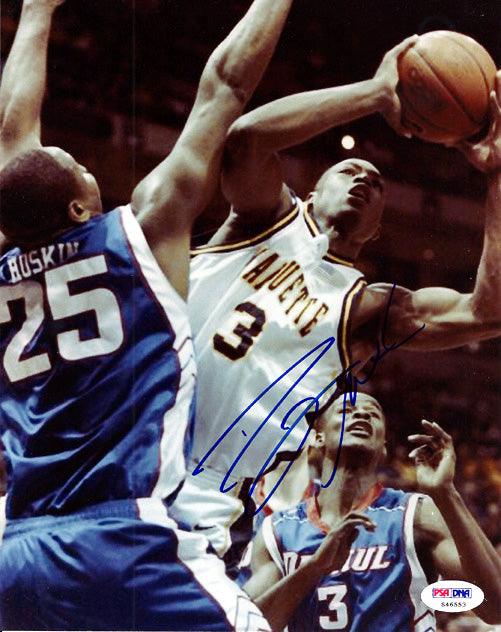 Dwyane Wade Autographed 8x10 Photo Marquette Golden Eagles PSA/DNA #S46553 - RSA