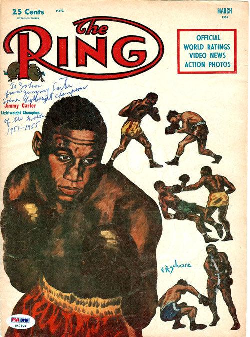Jimmy Carter Autographed The Ring Magazine Cover "To John" PSA/DNA #S47501 - RSA