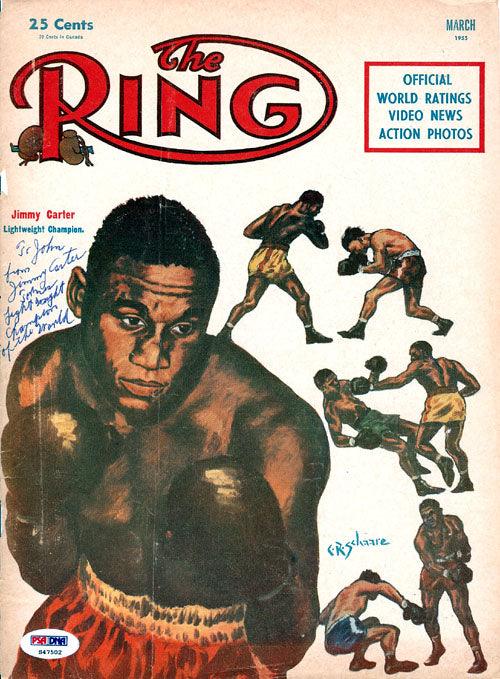 Jimmy Carter Autographed The Ring Magazine Cover "To John" PSA/DNA #S47502 - RSA