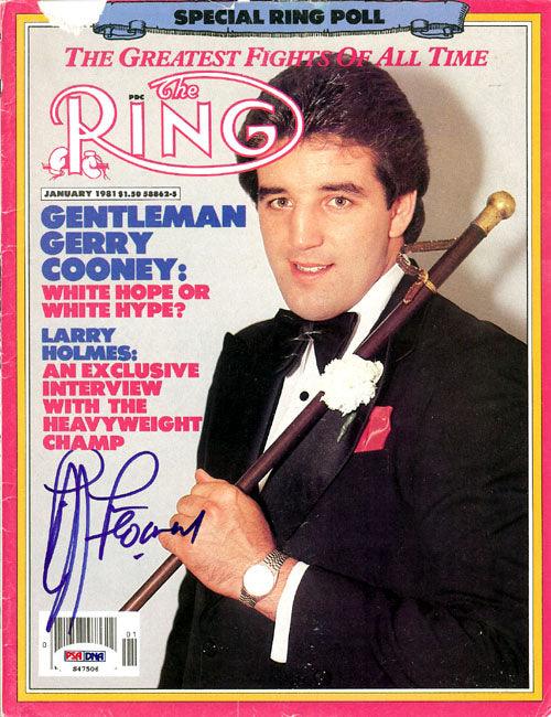 Gerry Cooney Autographed The Ring Magazine Cover PSA/DNA #S47506 - RSA