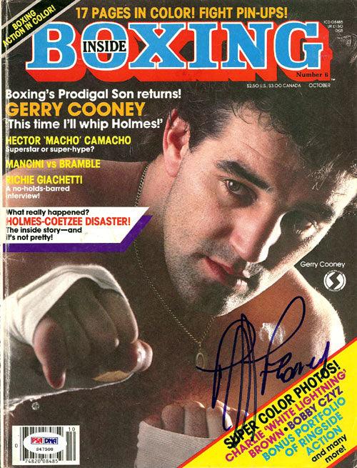 Gerry Cooney Autographed Inside Boxing Magazine Cover PSA/DNA #S47508 - RSA