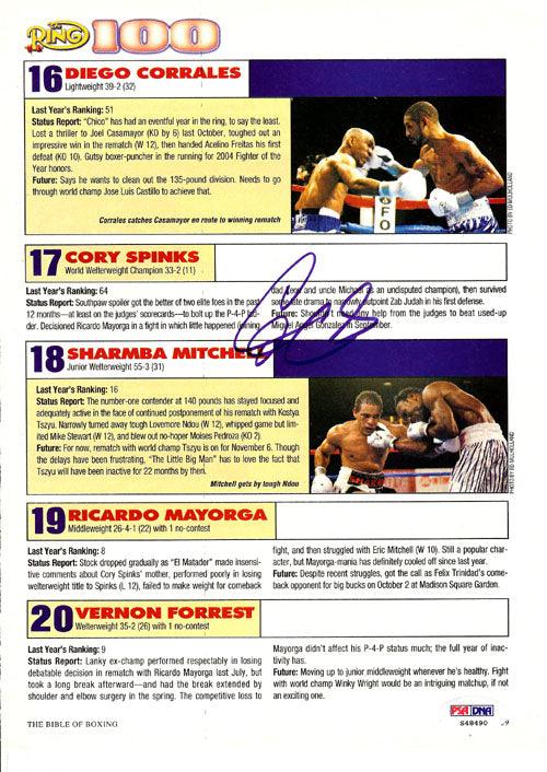 Diego Corrales Autographed Magazine Page Photo PSA/DNA #S48490 - RSA