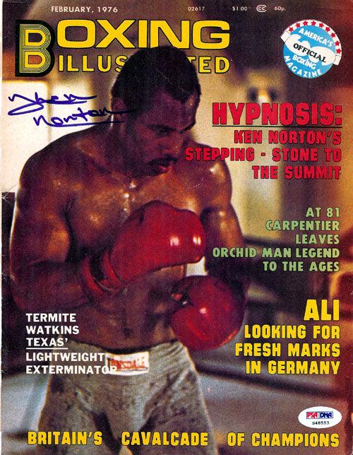 Ken Norton Autographed Boxing Illustrated Magazine Cover PSA/DNA #S48553 - RSA