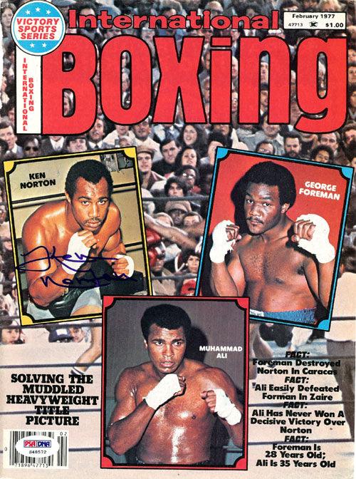 Ken Norton Autographed International Boxing Magazine Cover PSA/DNA #S48572 - RSA